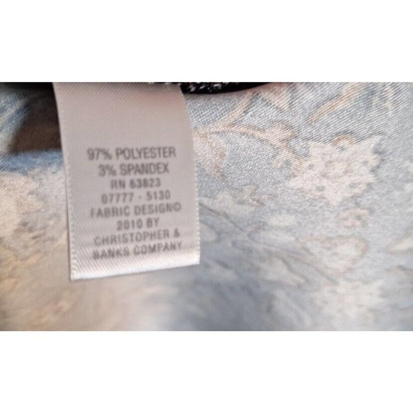 Christopher & Banks Earth Tones Floral Midi Skirt Women Size X - Picture 7 of 8